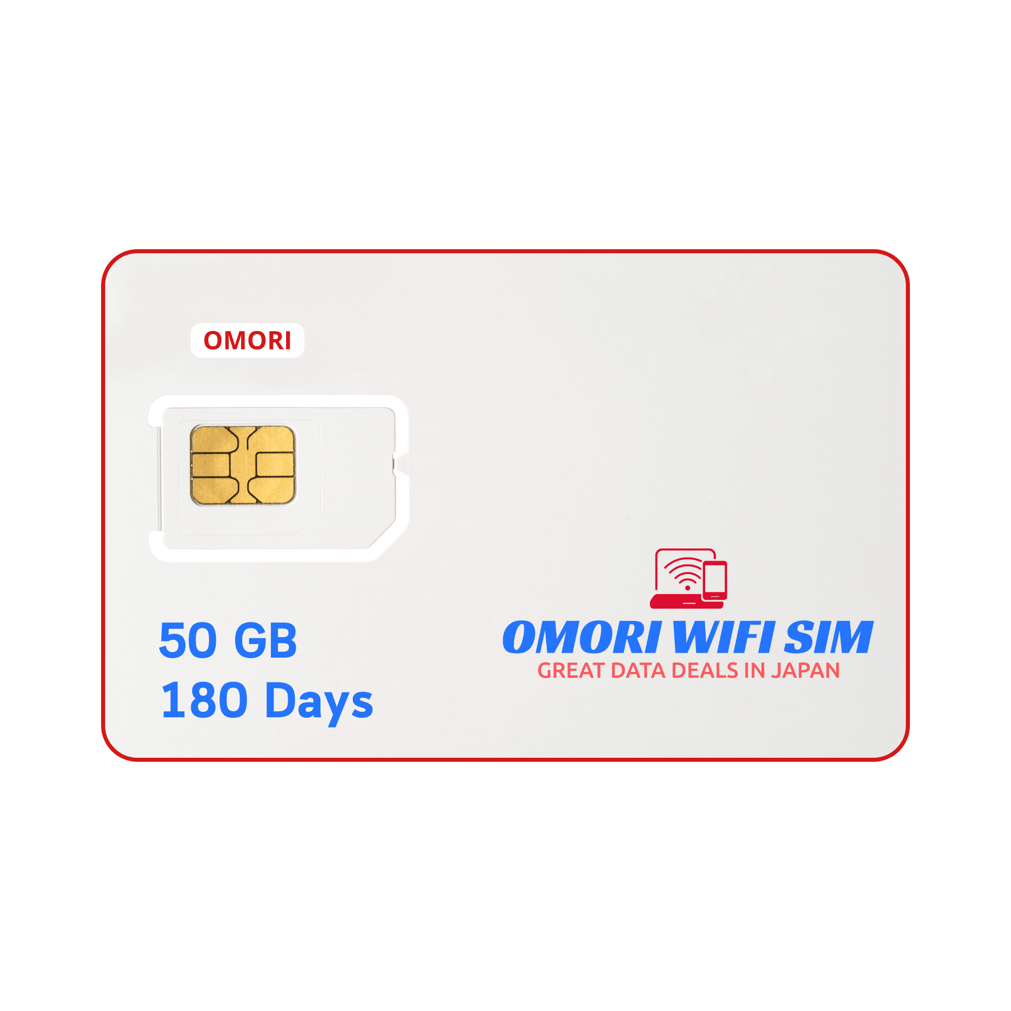 Japan Tourists Sim 50GB for 180 Days