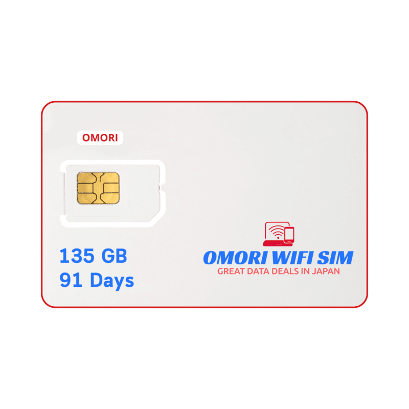 Japan Tourists Sim 135GB for 91 Days