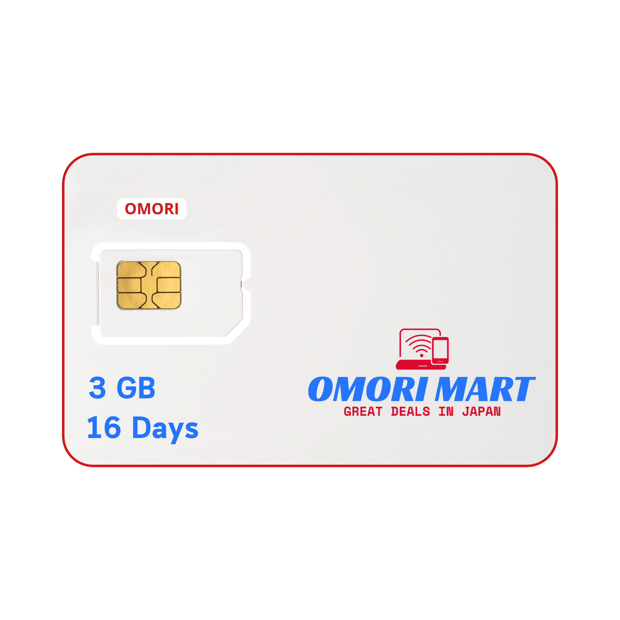 Japan Tourists Sim 3GB for 16 Days
